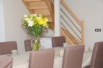 Une ambiance chaleureuse dans cette salle o� sont servis les petits d�jeuners.