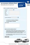 Formulaire de contact utilitaires Dacia Guadeloupe 