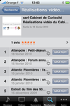 Le podcast vid�o du Cabinet de Curiosit� sur iPhone