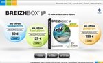 Page d'accueil du site de pr�sentation et de vente en ligne de la BREIZHBOX