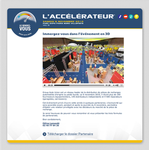 La landing page du mailing vid�o