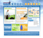 Page d'accueil du site web Ma Carrosserie Axial