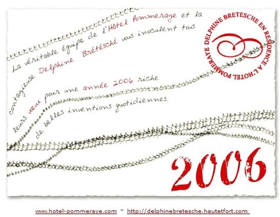 Carte de voeux 2006 de l'hôtel