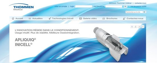Site web Thommen France